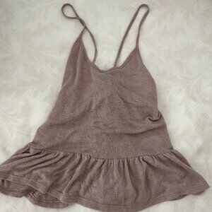 Tie strap tank top